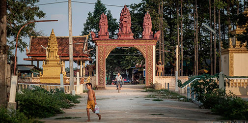 villaggio in cambogia