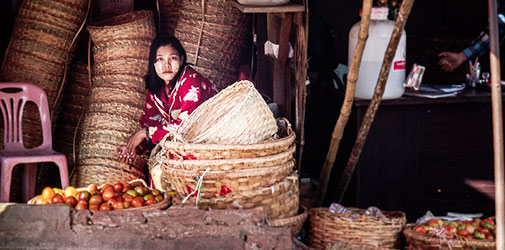 venditrice a mandalay